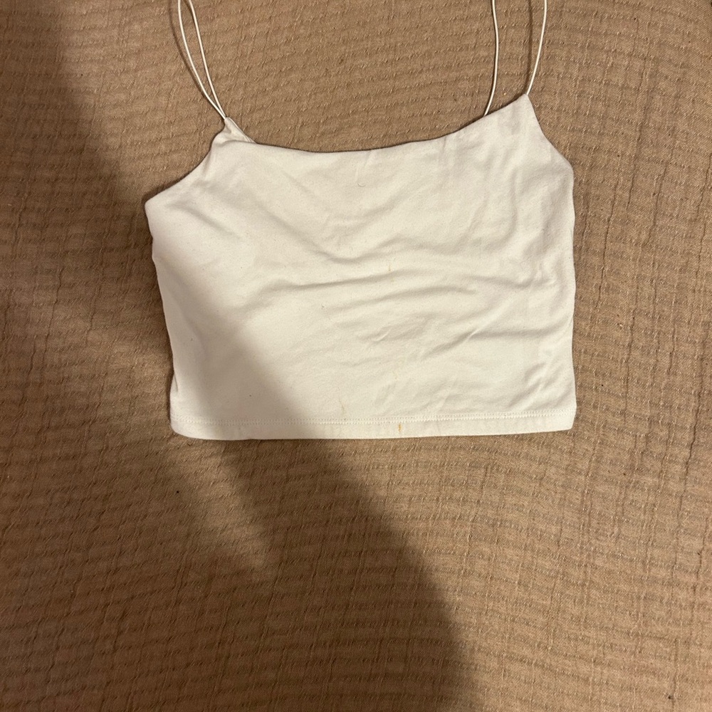White crop top